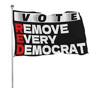 Drapeaux De Jardin Votez Rouge, Républicains Bannière Jardins Durable Drapeau Fierté Résistant Drapeaus Décoratif Pour Festivals Défilé Célébrations 90X152CM