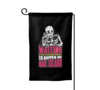 Drapeaux De Jardin Waiting For Something To Happen On Oak Island Drapeau Extérieur Résiste Aux Intempéries Pelouse Drapeaux Toutes Les Saisons Treer Drapeau Pour Balcon Fête Ferme Jardinage M