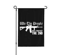 Drapeaux De Jardin We The People Ar15 Will Protect The 2Nd Amendment Bannière Extérieure Toutes Les Saisons Garden Flag Premium Drapeau Extérieur Pour Célébrations Patio Jardinage S