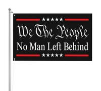 Drapeaux De Jardin We The People No Man Left Behind Décorations Garden Flag Premium Bannière Extérieure Pour Célébrations Ferme Balcon Fête 90X150 Cm