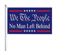 Drapeaux De Jardin We The People No Man Left Behind Décorations Pelouse Drapeaux Premium Garden Flag Pour Célébrations Jardinage Balcon Fête 90X150 Cm