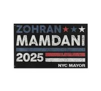 Drapeaux De Jardin Zohran Mamdani Pour Le Poste De Maire De New York Treer Drapeau Résiste Aux Intempéries Bannière Extérieure Pour Jardinage Patio Ferme 90X150 Cm