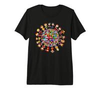 Drapeaux de la diversité culturelle du Monde pour Enfants Autour du Monde T-Shirt Haut de Gamme
