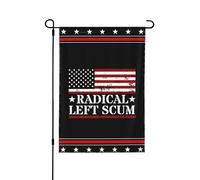 Drapeaux de la racaille d'extrême gauche, 30 x 45 cm, bannière double face, panneau de jardin (sans mât).