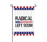 Drapeaux de la racaille d'extrême gauche, 30 x 45 cm, bannière double face, panneau de jardin (sans mât).