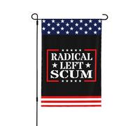 Drapeaux de la racaille d'extrême gauche, 71 x 102 cm (28 x 40 pouces), bannière double face, panneau de jardin, sans mât.