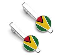 Drapeaux De La République Coopérative De Guyane Accessoires De Cravate Pour Hommes Pince À Cravate Pour Hommes Cadeau Classique Barre De À Pinces Affaires