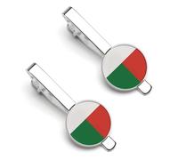 Drapeaux De La République De Madagascar Accessoires De Cravate Pour Hommes Pince À Cravate Classique Cadeau Pour Hommes Barre De À Pinces Affaires