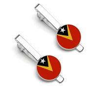 Drapeaux De La République Démocratique Du Timor-Leste Pinces À Cravate Pour Hommes Barrettes À Cravate Cravates Mariage Affaires Pour La Vie Quotidienne Anniversaire De Mariage Cadeaux D'Affaires