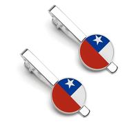 Drapeaux De La République Du Chili Accessoires De Cravate Pour Hommes Pince À Cravate Classique Cadeau Pour Hommes Barre De À Pinces Affaires