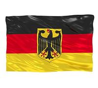 Drapeaux de l'aricona - drapeau de l'Allemagne avec aigle fédéral, 2 oeillets métalliques intégrés, résistants aux intempéries - drapeau national allemand 90 x 150 cm