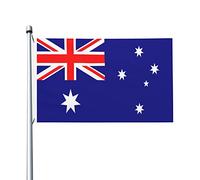 Drapeaux de l'Australie, drapeaux décoratifs d'extérieur 0,9 x 1,5 m 100% polyester drapeaux à l'extérieur du drapeau tous temps, la couleur est lumineuse et facile à estomper, séchage rapide.