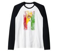 Drapeaux de l'Espagne et de la Guinée équatoriale - Équato-guinéen Espagnol Manche Raglan