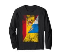 Drapeaux de l'Espagne et des îles Canaries - Canaries espagnoles Manche Longue