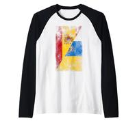 Drapeaux de l'Espagne et des îles Canaries - Canaries espagnoles Manche Raglan