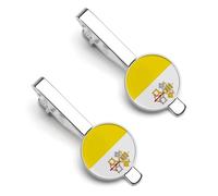 Drapeaux De L'État De La Cité Du Vatican Pinces À Cravate Pour Hommes Barrettes À Cravate Mariage Affaires Pour La Vie Quotidienne Anniversaire De Mariage Cadeaux D'Affaires