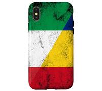 Drapeaux de l'Italie et de la Roumanie - Italien Roumain Coque pour iPhone X/XS