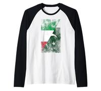 Drapeaux de l'Italie et du Pakistan - Italien Pakistanais Manche Raglan