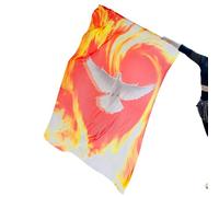 Drapeaux De Louange Pour L'adoration - Oiseau Blanc Feu Adoration Louange | Bannière Chiffon Accessoire Scénique pour Événements Chrétiens Concerts Prière Danseurs Adultes Mariage