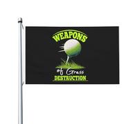 Drapeaux De Maison Armes De Destruction De L'Herbe Bannières Éclatantes Décoratif Drapeaux Pour Vacances Clubs Plage 90X150Cm