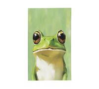 Drapeaux de maison de cour vert clair Happy Frog, 9,1 x 1,5 m, bannière de vœux avec œillets pour décoration d'intérieur et d'extérieur