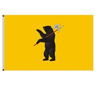 Drapeaux De Maison Grande Ville De L'Oblast De Yaroslavl, Russie Bannières Avec Œillets Double Face Drapeau De Festival Pour Accessoires Intérieure Porte 90X150Cm