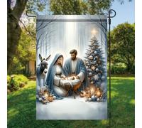 Drapeaux De Maison La Sainte Famille Avec L'Enfant Jésus Drapeaux Décoratif Double Face 30X45Cm Drapeau Pour Plage Dortoirs