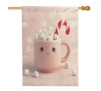 Drapeaux de maison « Merry Christmas » - 71,1 x 101,6 cm - Pour extérieur, Noël étrange et amusant - Drapeaux verticaux standard en lin - Pour maison, vacances, Nouvel An, cour, arrière-cour