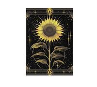 Drapeaux de maison saisonniers de tarot de tournesol pour l'extérieur bannière pour décoration extérieure 28 x 40 cm double face