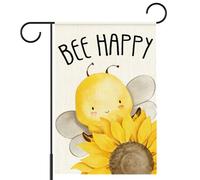 Drapeaux De Maison Soyez Heureux Bannière Décoratif Double Face 30X45Cm Drapeau De Jardin Pour Porte Intérieure