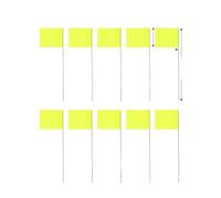 Drapeaux De Marquage Drapeaux de marquage étanches, for la Construction, l'entraînement des animaux domestiques, le positionnement pelouse, 10 à 50 pièces(YELLOW,20PCS)