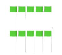 Drapeaux De Marquage Drapeaux de marquage imperméables et ne se décolorent pas, for la Construction, l'entraînement des animaux domestiques, l'aménagement pelouse, 10 à 30 pièces(Green,10PCS)