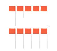 Drapeaux De Marquage Drapeaux imperméables inscriptibles for le positionnement des animaux de compagnie, 10 à 30 pièces(Orange,10PCS)