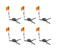 Drapeaux de marquage pour articles de pêche - Indicateurs de frappe avec bâtons de drapeaux, canne à pêche sur glace pour équipement et équipement de pêche d'hiver