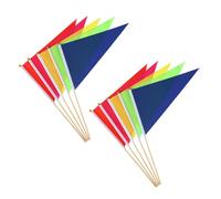 Drapeaux de Marquage pour Jardin 10 Pièces, Polyester, Pelouse | Repérage de Pelouse et Arroseurs, Usage Jardin ou Chantier, Lot de 10 Pièces, Polyester Léger