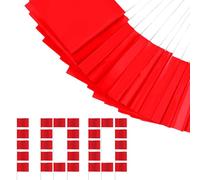 Drapeaux De Marquage Rouge, Fabriqués Pour Durer, 38 Cm, Drapeaux De Marqueur De Paysage, Drapeau D'enquête Au Sol, Enjeux De Bannière Haute Visibilité, Pour Les Jardiniers De Construction Du Terrain