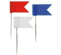 Drapeaux de marqueur Alco AL-710, 20 pièces dans une boîte, blanc Blanc