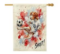 Drapeaux de niche de football Bretagne - 71,1 x 101,6 cm - Double face pour décoration - Aquarelle - Toile de football avant - Pour la maison, les animaux domestiques - Pour extérieur