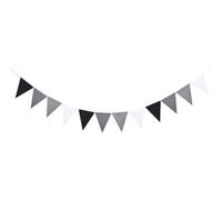 Drapeaux de parti Drapeaux colorés, Drapeaux de fête 12pcs multicolore feutre banderole fanion anniversaire guirlande mariage(Color16)
