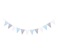 Drapeaux de parti Drapeaux colorés, Drapeaux de fête 12pcs multicolore feutre banderole fanion anniversaire guirlande mariage(Color10)