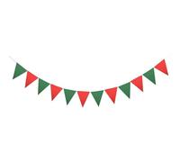 Drapeaux de parti Drapeaux colorés, Drapeaux de fête 12pcs multicolore feutre banderole fanion anniversaire guirlande mariage(Color6)