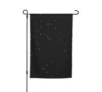 Drapeaux de pavillon à pois noirs et blancs avec motifs, adaptés pour la décoration de jardin, de balcon et de terrasse.