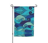 Drapeaux de pavillon à rayures océaniques avec motifs, adaptés pour la décoration de jardin, de balcon et de terrasse.