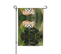 Drapeaux de pavillon Little Red Panda avec motifs, drapeaux de terrasse verticaux, adaptés pour balcon, jardin et porche.