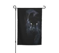 Drapeaux de pavillon panthère aux yeux bleus avec motifs, drapeaux de terrasse verticaux, adaptés pour balcon, jardin et porche.