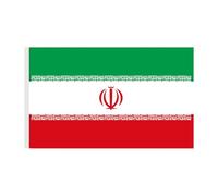 Drapeaux de pays - Drapeau de cour de l'Iran de 140 cm | Bannière résistante à la lumière - Drapeau décoratif en polyester avec 2 œillets métalliques pour jardin, pelouse, parc, salon, chemin et