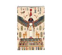 Drapeaux de pharaon égyptien, 9,1 x 1,5 m, drapeau de jardin antique double face pour maison, cour, extérieur, intérieur, fête décorative
