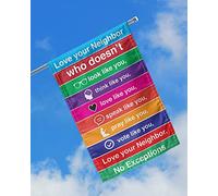 Drapeaux De Pirate Drôle Drapeau De Décoration Double Face Jardin Signe Décoration Pour Maison Extérieure Balcon Lgbt Coloré Aimez Votre Voisin Qui Ne Vous Ressemble Pas Et Pense Comme Vous S