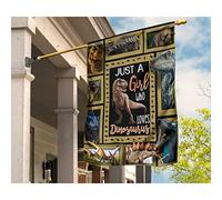 Drapeaux De Pirate Durable Drapeau De Décoration Double Face Jardin Signe Décoration Pour Extérieure Patio Pelouse Art Des Dinosaures M