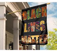 Drapeaux De Pirate Jardin Signe Drapeau De Jardin Décoration Pour Balcon Maison Porche Black Lives Matter, Mois De L'Histoire Des Noirs, Jour De L'Indépendance, Tradition Africaine S